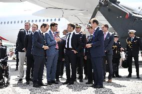 President Macron At Paris Air Show - Le Bourget