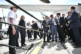 President Macron At Paris Air Show - Le Bourget