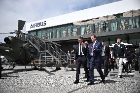 President Macron At Paris Air Show - Le Bourget