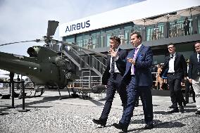 President Macron At Paris Air Show - Le Bourget