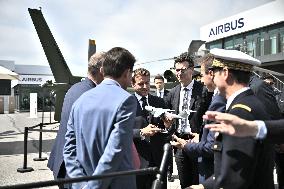 President Macron At Paris Air Show - Le Bourget