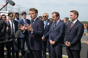 President Macron At Paris Air Show - Le Bourget