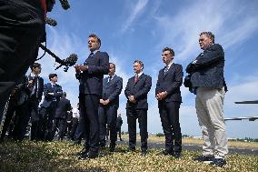President Macron At Paris Air Show - Le Bourget