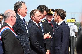 President Macron At Paris Air Show - Le Bourget