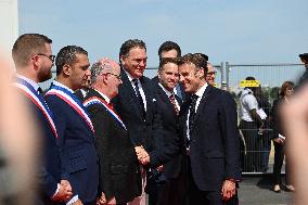 President Macron At Paris Air Show - Le Bourget