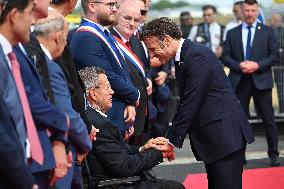 President Macron At Paris Air Show - Le Bourget
