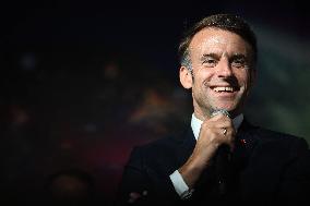 President Macron At Paris Air Show - Le Bourget