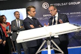 President Macron At Paris Air Show - Le Bourget