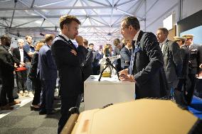 President Macron At Paris Air Show - Le Bourget