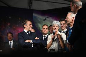 President Macron At Paris Air Show - Le Bourget