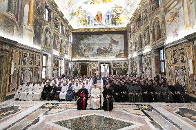 Pope Leo XIV Meets Franciscans and Trinitarians - Vatican