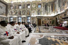 Pope Leo XIV Meets Franciscans and Trinitarians - Vatican