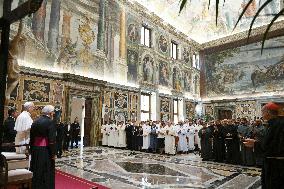 Pope Leo XIV Meets Franciscans and Trinitarians - Vatican