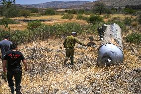 Iranian Ballistic Missile Remains - Israel