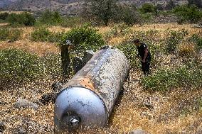 Iranian Ballistic Missile Remains - Israel