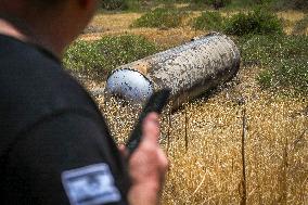 Iranian Ballistic Missile Remains - Israel