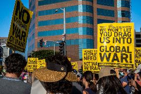 Protests Against War On Iran - LA