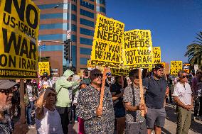Protests Against War On Iran - LA