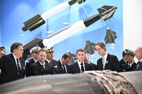 President Macron Visit To Safran Stand At Paris Air Show - Le Bourget