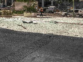 Aftermath Of Iranian Ballistic Missile Strike - Israel