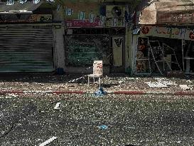 Aftermath Of Iranian Ballistic Missile Strike - Israel