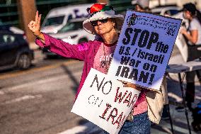 Protests Against War On Iran - LA