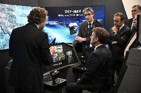 President Macron Visit To Thales Stand At Paris Air Show - Le Bourget