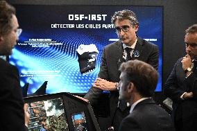 President Macron Visit To Thales Stand At Paris Air Show - Le Bourget