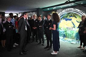 President Macron Visit To Thales Stand At Paris Air Show - Le Bourget