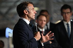 President Macron At Paris Air Show - Le Bourget