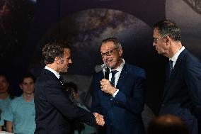 President Macron At Paris Air Show - Le Bourget