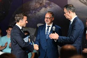 President Macron At Paris Air Show - Le Bourget