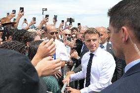 President Macron At Paris Air Show - Le Bourget