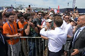 President Macron At Paris Air Show - Le Bourget