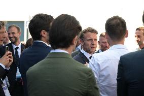 President Emmanuel Macron Visits the 55th Paris Air Show - Le Bourget