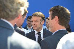 President Emmanuel Macron Visits the 55th Paris Air Show - Le Bourget