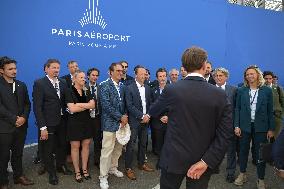 President Emmanuel Macron Visits the 55th Paris Air Show - Le Bourget