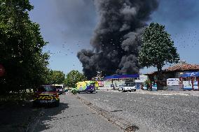 Fire At LEA Factory - Spain