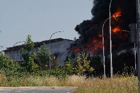Fire At LEA Factory - Spain
