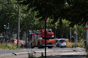 Fire At LEA Factory - Spain