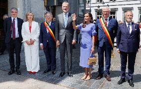 Spanish Royal Couple At College of Europe - Belgium
