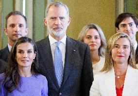 Spanish Royal Couple At College of Europe - Belgium