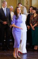Spanish Royal Couple At College of Europe - Belgium