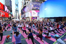 Solstice Yoga in Times Square - NYC