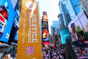Solstice Yoga in Times Square - NYC