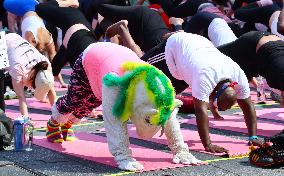 Solstice Yoga in Times Square - NYC