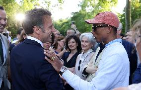 Emmanuel And Brigitte Macron Celebrate France Music Week - Paris