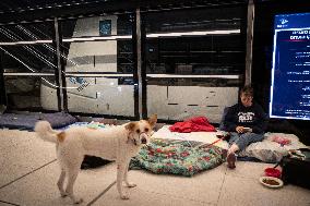Missile Attack Shelter in Tel Aviv - Israel