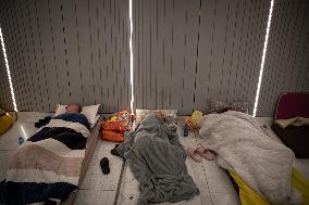 Missile Attack Shelter in Tel Aviv - Israel