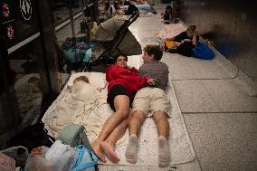 Missile Attack Shelter in Tel Aviv - Israel